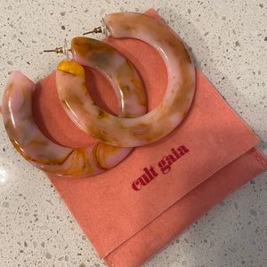 Cult Gaia pink Kennedy earrings